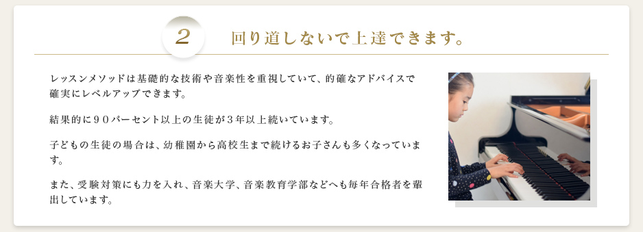 回り道しないで上達できます。